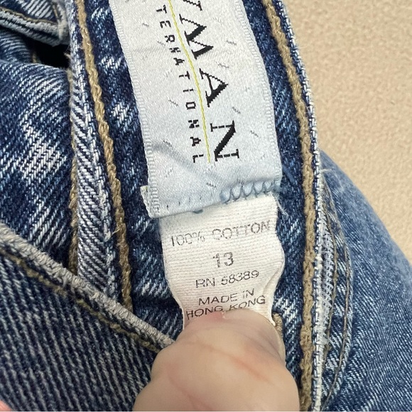 Vtg Lawman Jeans Womens 13 Straight Leg High Waist Medium Wash Western Cowgirl - Picture 9 of 11